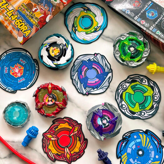 beyblade stickers